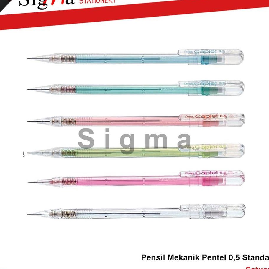 

MALL Pensil Mekanik PENTEL Caplet 5 Pcs