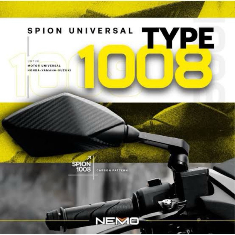 Spion ducati nemo 1008 carbon pcx adv aerox nmax xmax nemo original universal motorcyle