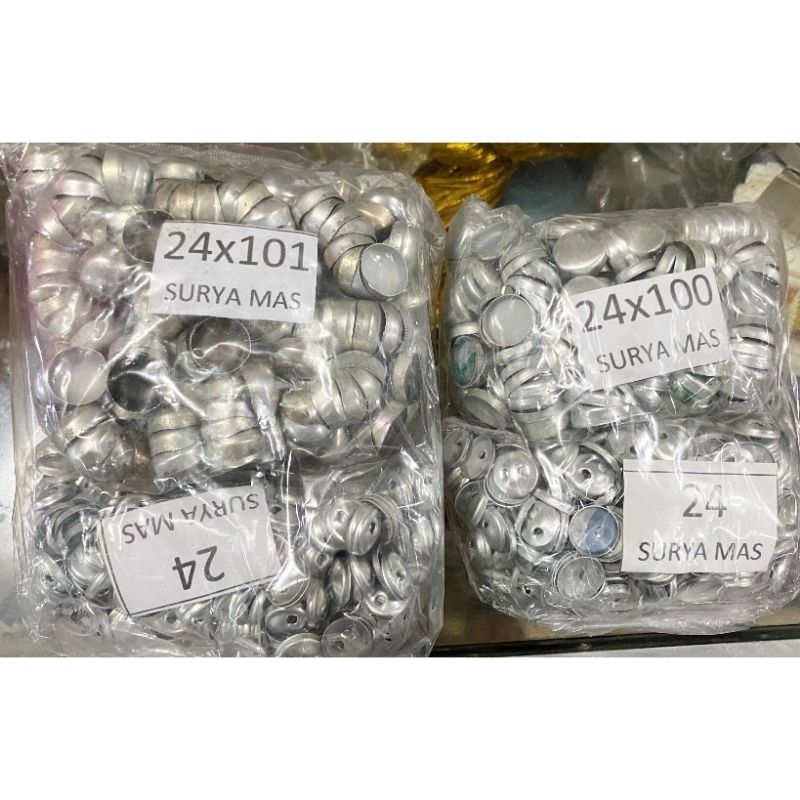 Kancing bungkus kaleng ukuran 24 merk surya mas
