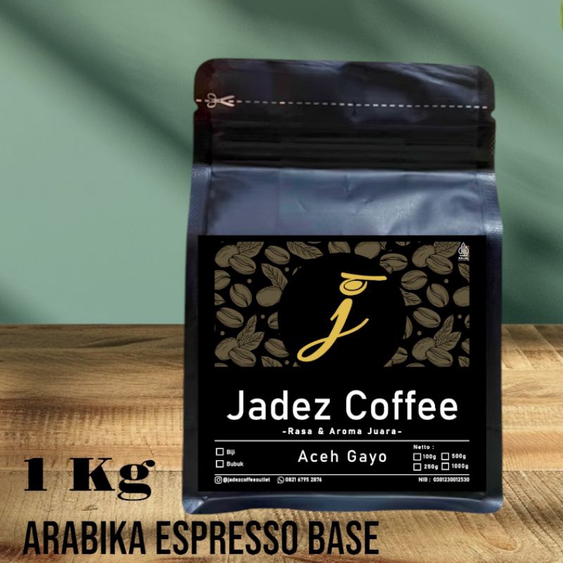 

Kopi Arabika Aceh Gayo Espresso Base 1 Kg / Bubuk - Jadez Coffee