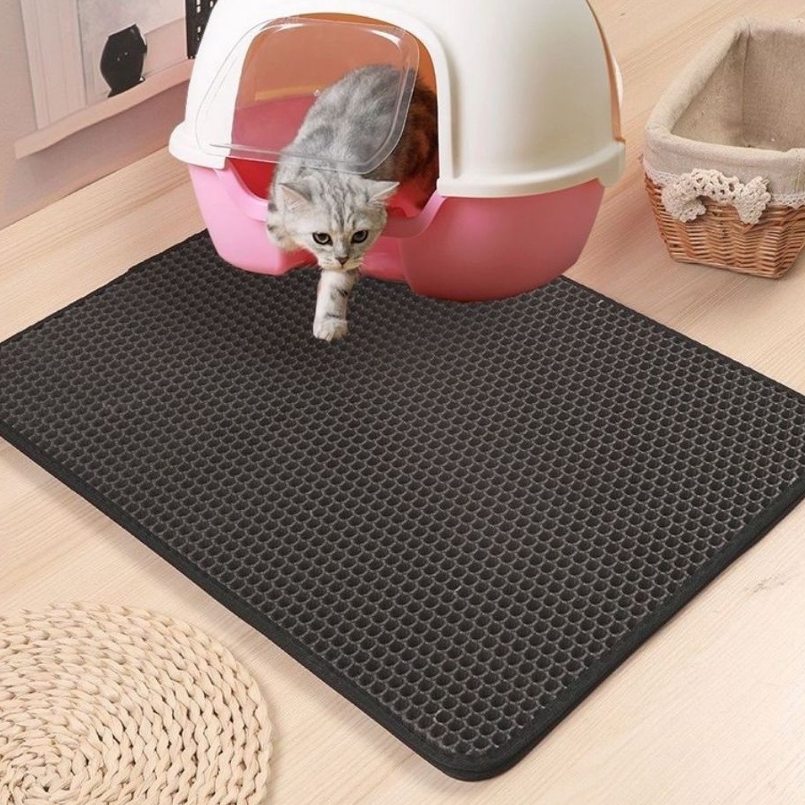 Super Hemat  Keset Karpet pasir kucing  Karpet Pasir Kucing  Litter Mat Kucing  Keset Pasir Kucing  
