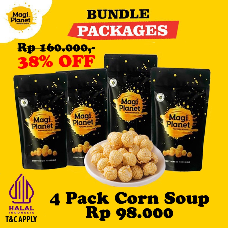 

4 Pack Bundle Classic Magi Planet Popcorn