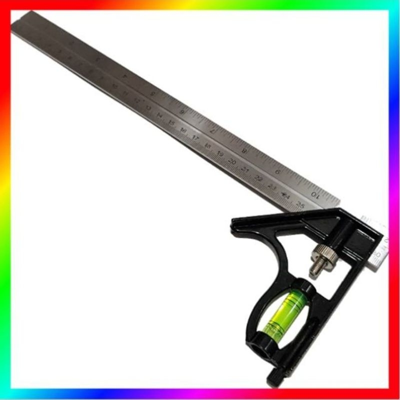 

Penggaris Siku Tukang IGM Kombinasi Adjustable Combination Square Siku Geser