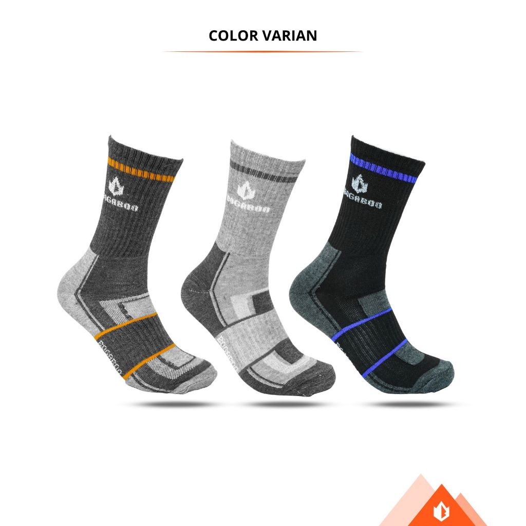Bogaboo Socks Coolmax Antibacterial Unisex / Kaos Kaki Hiking Olahraga Pria dan Wanita / Bahan Coolm