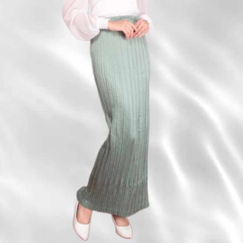 Kebayakutubaru.id- Rok plisket polos premium / bahawan polosan /Rok serut polos satin velvet termura