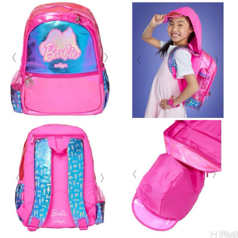 smiggle junior barbie hoodie tas smiggle ori