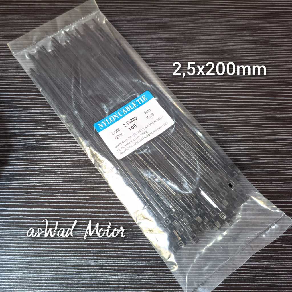 

Tali Ties ukuran 2,5x200mm 2.5x200mm / Tali Ripet / Kabel Tis / Kabel Tis Tie / Cable Ties Tis Ripet Rivet part