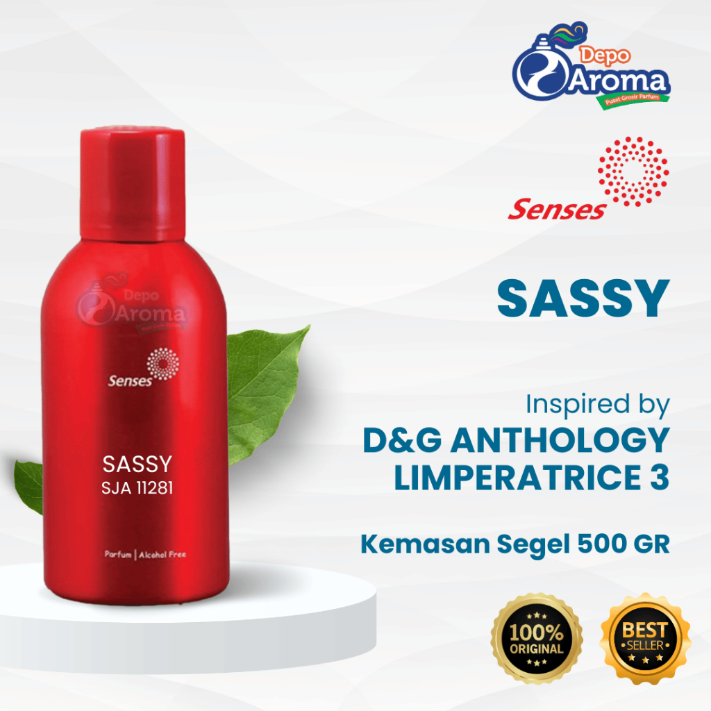 PARFUM BIBIT MURNI - SASSY - 500 Gr - SENSES