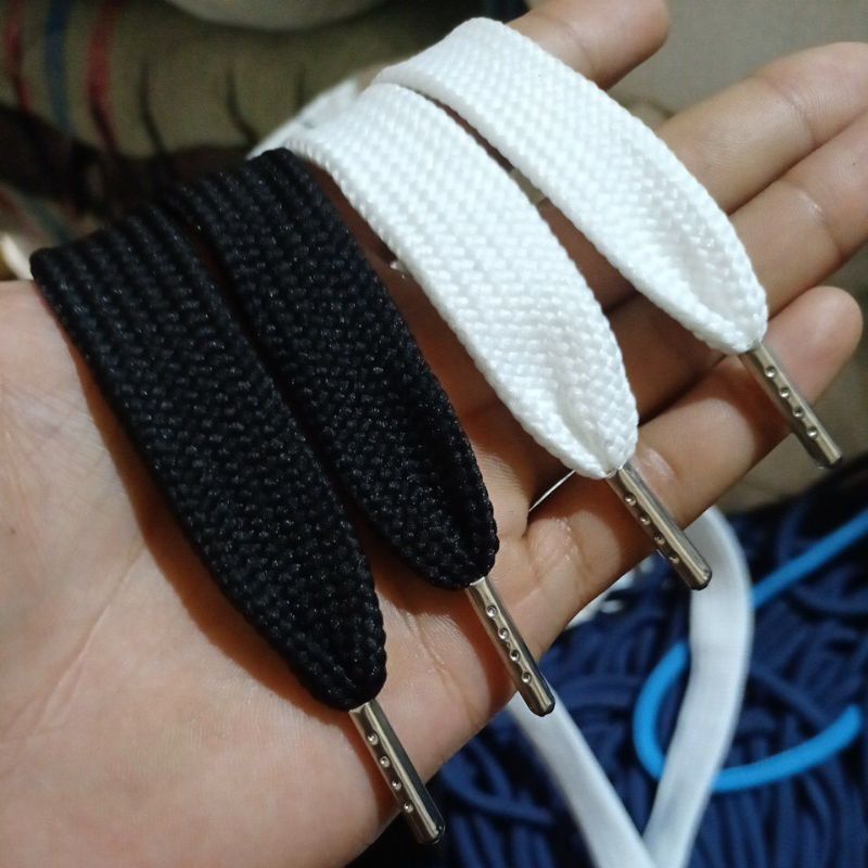 TALI SEPATU GEMUK PREMIUM 2CM UJUNG BESI TALI SEPATU GEMBUNG JUMBO 2CM