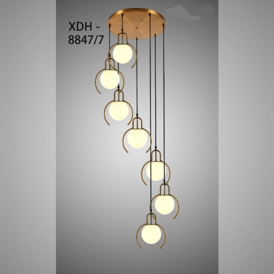 SL8847-7 LAMPU GANTUNG HIAS VOID TANGGA MINIMALIS PENDANT LAMP