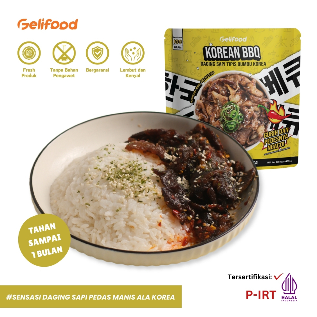 

Gelifood - Korean Barbeque Beef Slice Daging Sapi 100gr