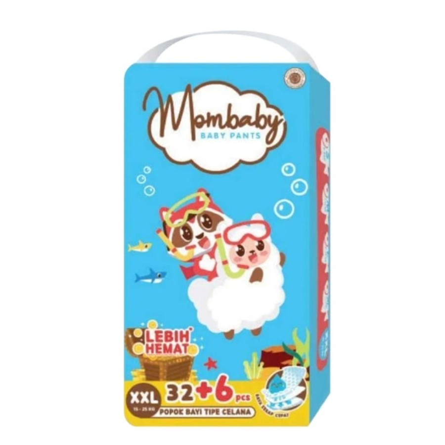 MOMBABY BABYPANTS DIAPERS XXL 32+6