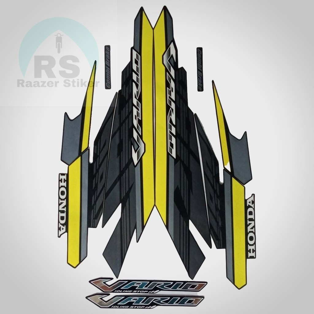 Stiker Standar Honda VARIO ISS 125  2017 - List Stiker Standar VARIO ISS 125 2017
