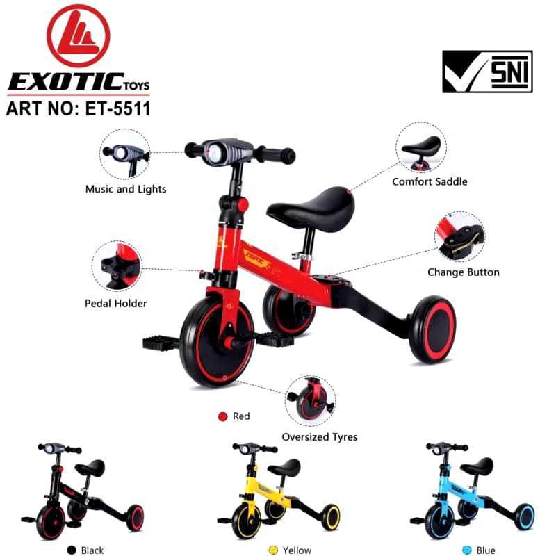 EXOTIC Sepeda Exotic Balance Bike ET-5511 / SEPEDA ANAK
