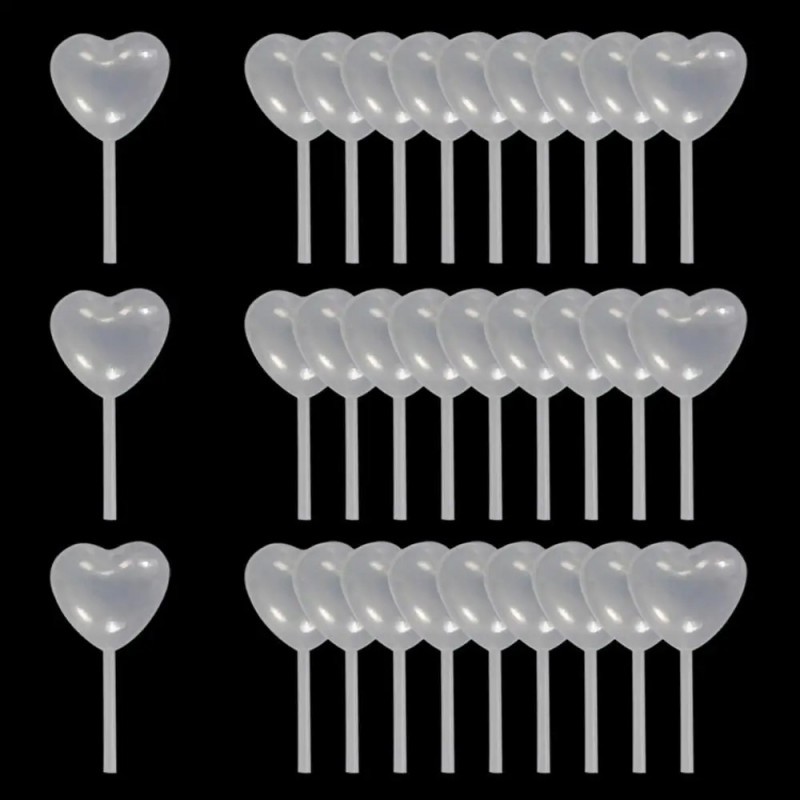 Pipet Puding Mini Pipet Cupcake 50 Pcs 4ml Pipet Selai Puding Fla Puding Pipet Bentuk Hati