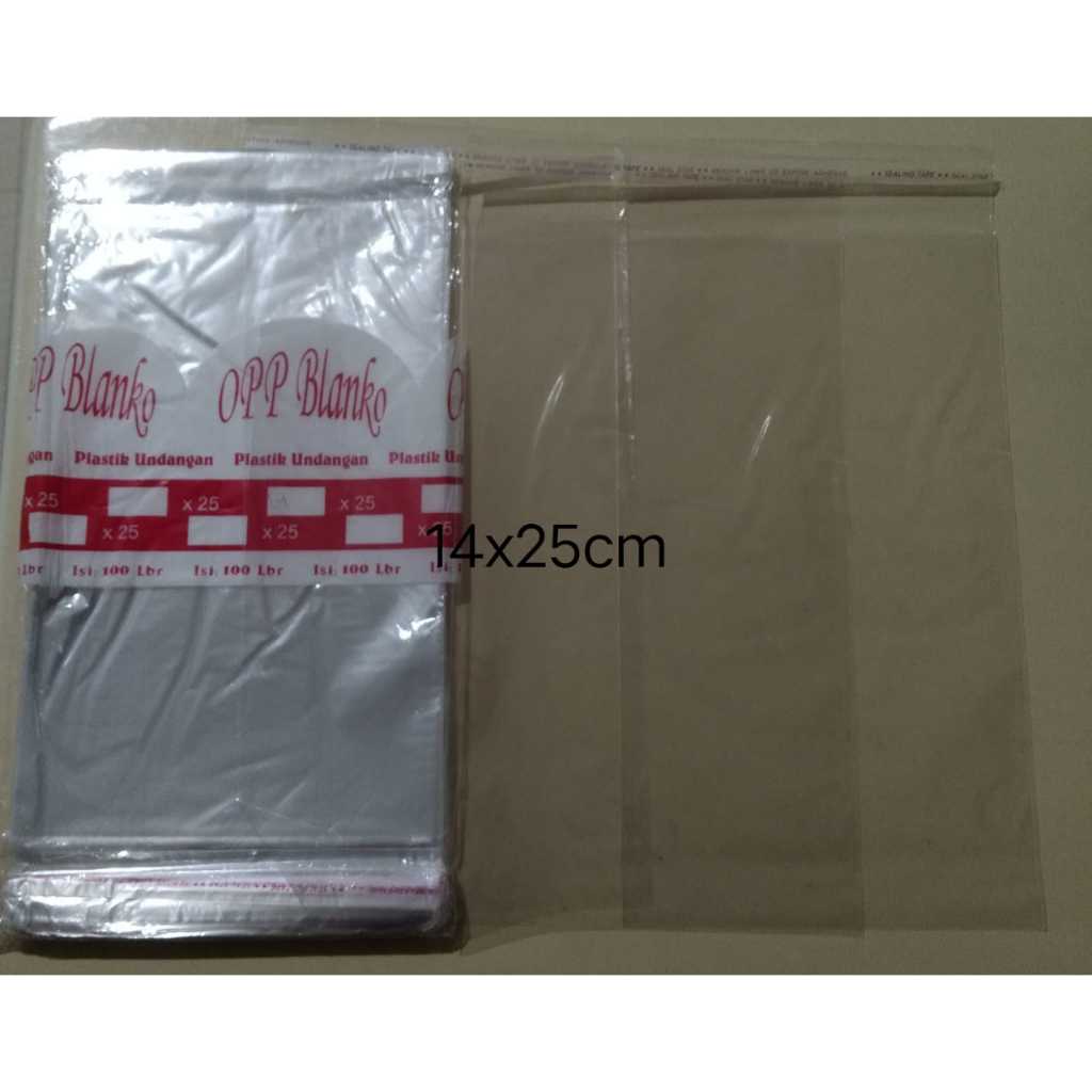 Plastik Opp Lem Plastik Opp Lem Ukuran 14x25cm Jual Per pcs