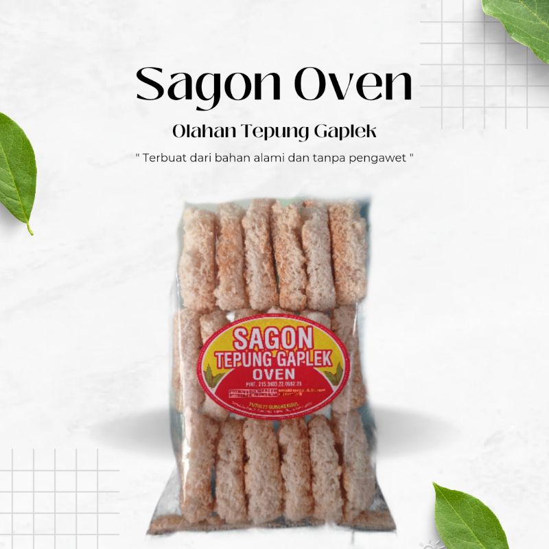 

Sagon Tepung Gaplek Singkong Oven Camilan Instan