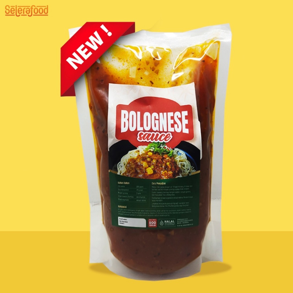 

Bolognese Sauce - Saus Bolognese Selerafood 500gr/Pack