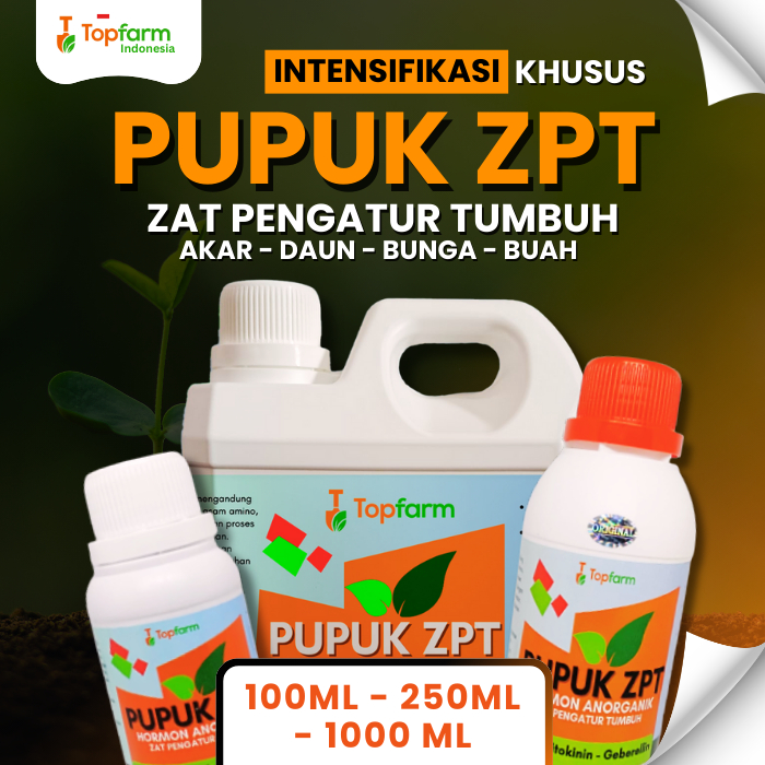 Pupuk Zpt Pertumbuhan Akar, Daun, Bunga, Buah / Pupuk Zpt Hormon Sitokinin / Pupuk Zpt Booster Buah