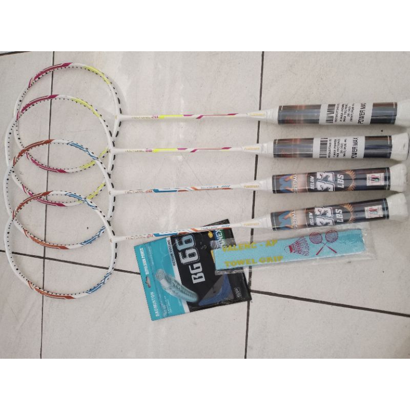 raket badminton / power max tectonic 28 / 33lbs