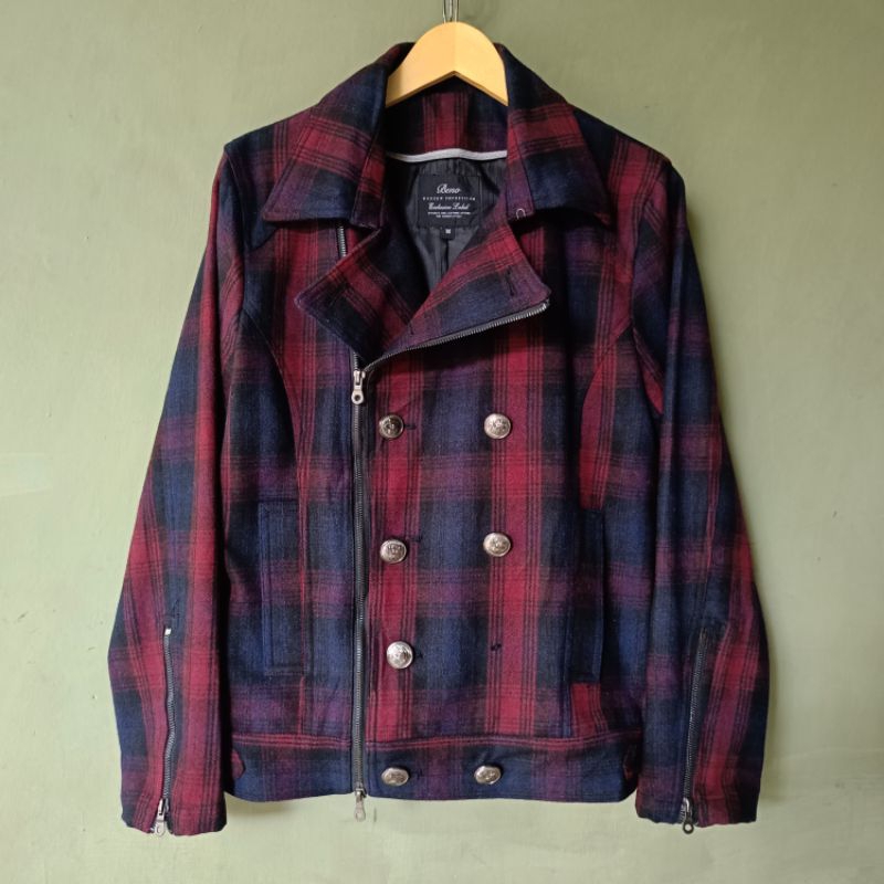 ❌ SOLD ❌ JAKET RAMONES WOLL TARTAN BENO EXCLUSIVE LABEL