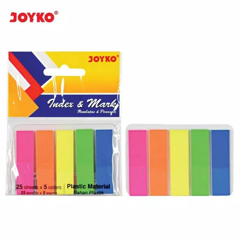 

JOYKO Sticky Notes 5 Warna / Kertas Memo / Pembatas Buku / Penanda Halaman