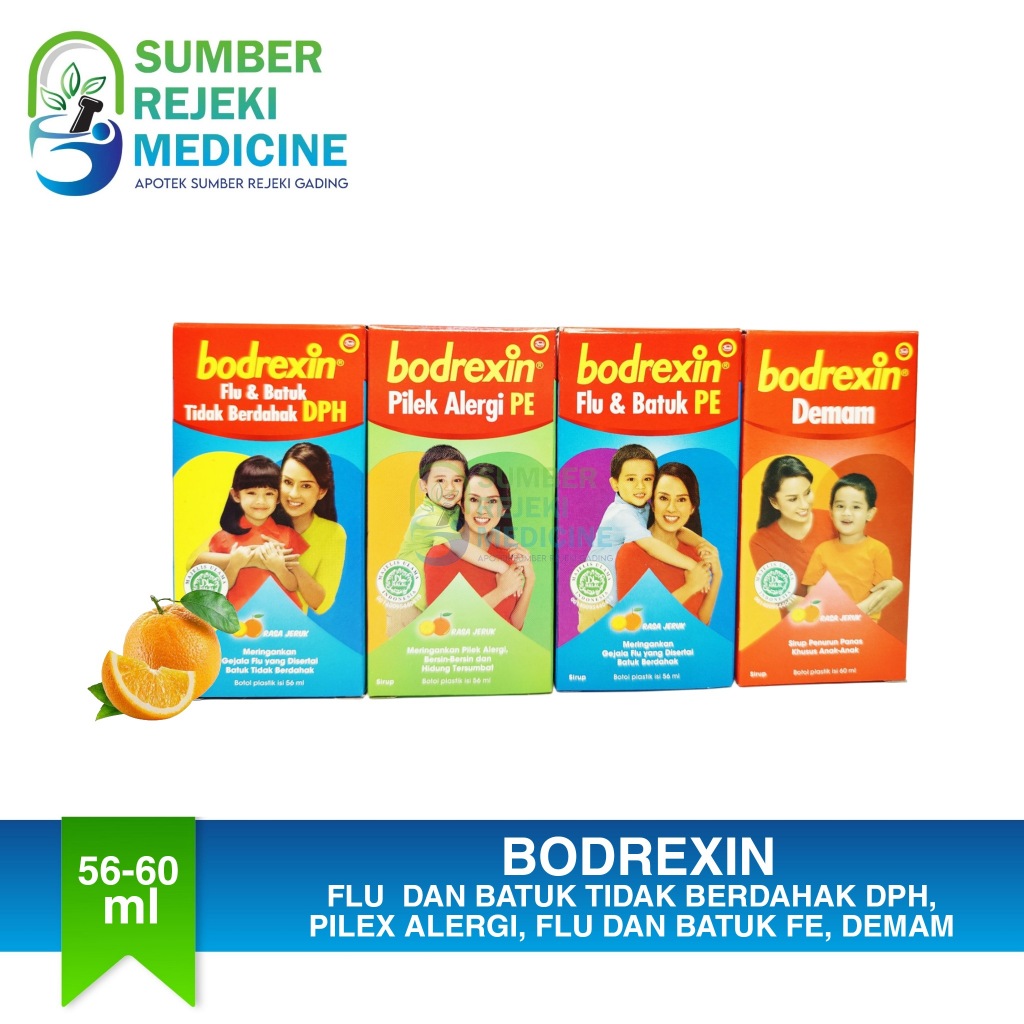 Bodrexin Syrup All Varian - Sirup Demam Batuk Flu Pilek Alergi