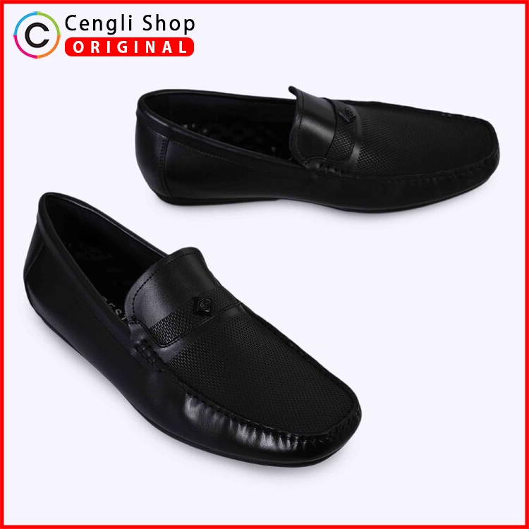 SEPATU EVERBEST PRIA TERBARU ORIGINAL PANSUS LOAFER HITAM EM55