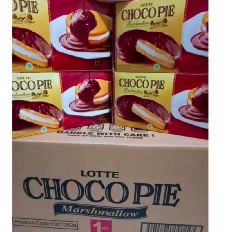 

lotte Choco Pie marshmallow 1 dus isi 8 box @ 96 pcs