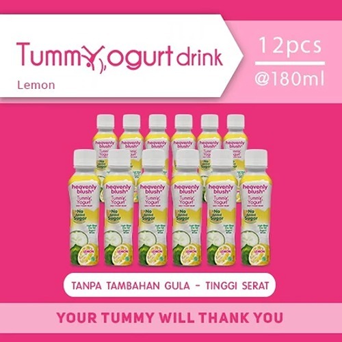

Heavenly Blush Tummy Yogurt Drink Sugar Free Lemon [12 x 180 ml]