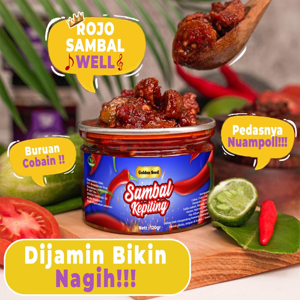 

RAJA SAMBAL 120 GR / SAMBAL TERASI 120 GRAM / SAMBAL CUMI / SAMBAL TEMPONG / SAMBEL BALACAN / SAMBEL EMBE / SAMBEL TUNA / VEGAN