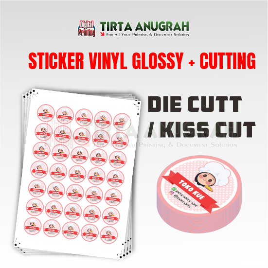 

TIRTA ANUGRAH - PRINT + CUTTING STICKER CROMO,VINYL,TRANSPARANT A3+ LABEL MAKANAN