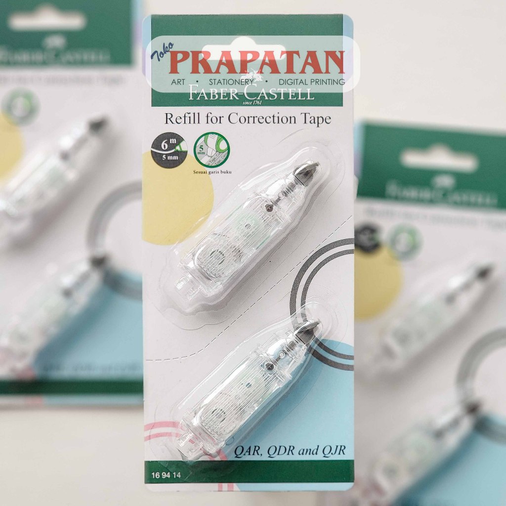 

Faber Castell REFILL Correction Tape 169414 | Tip Ex Kertas