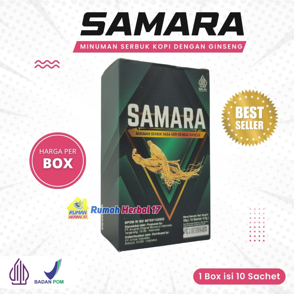 

Samara Man / Minuman Serbuk Rasa Kopi plus Ginseng kemasan Box