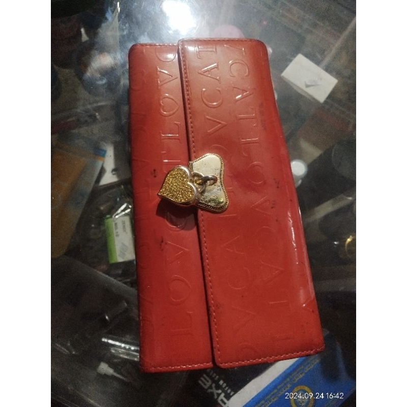 lovcat dompet panjang kulit asli bekas