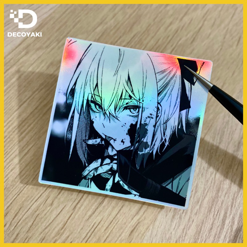 

Sticker Hologram Okita Soji Fate Type Redline, Stiker Hologram Okita Soji Anime