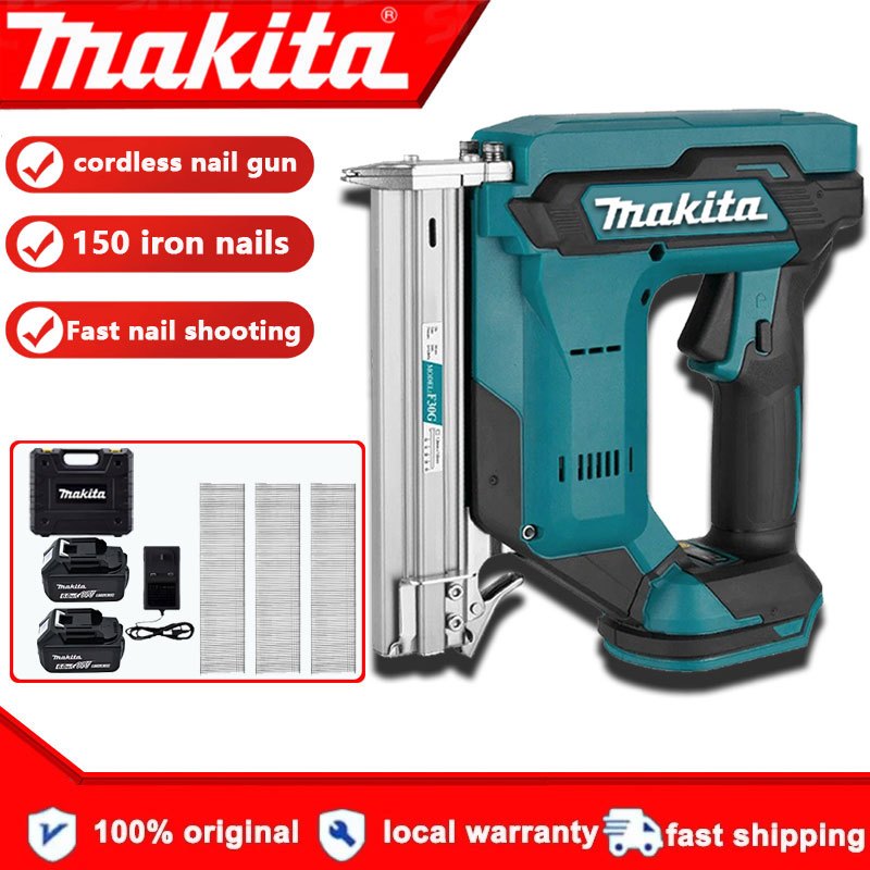 Makita DFN350Z pistol paku dekoratif pemasangan langsung untuk kayu elektrik pneumatik isi ulang bet