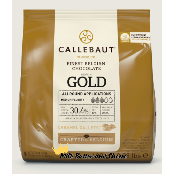 

INSTANT / SAMEDAY only - Callebaut GOLD 30.4% Callets 100 / 250 gr