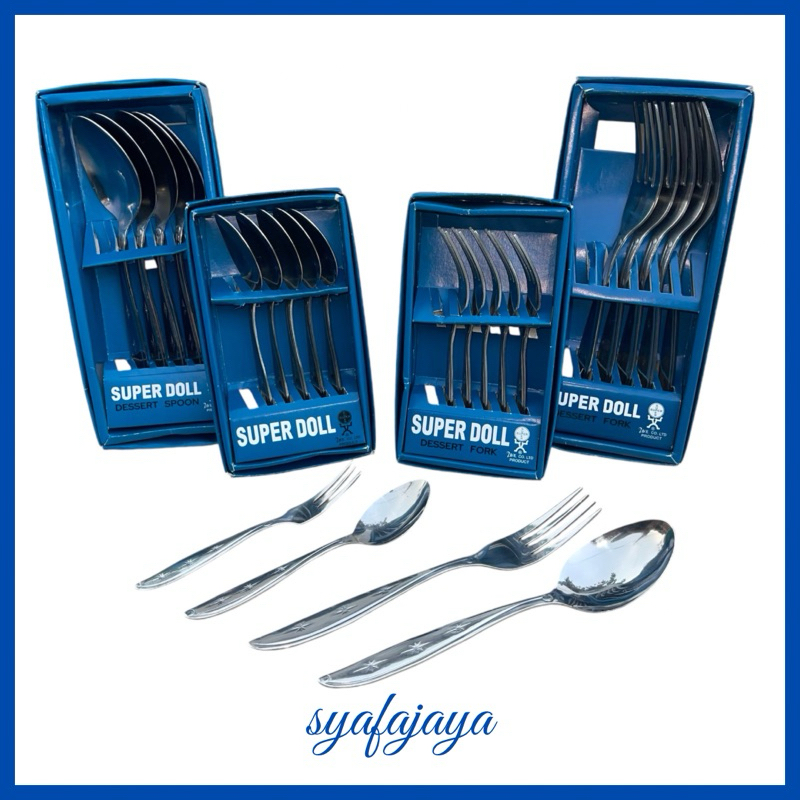 Sendok Garpu Super Doll / Sendok Garpu Makan & Sendok Garpu Teh