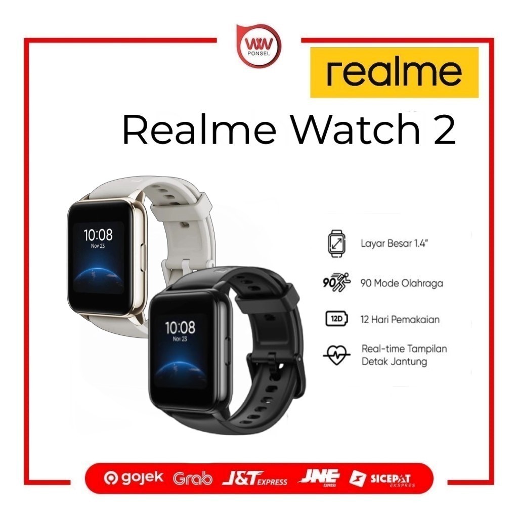 Realme Watch 2 Smartwatch Smart Jam Tangan Oxymeter
