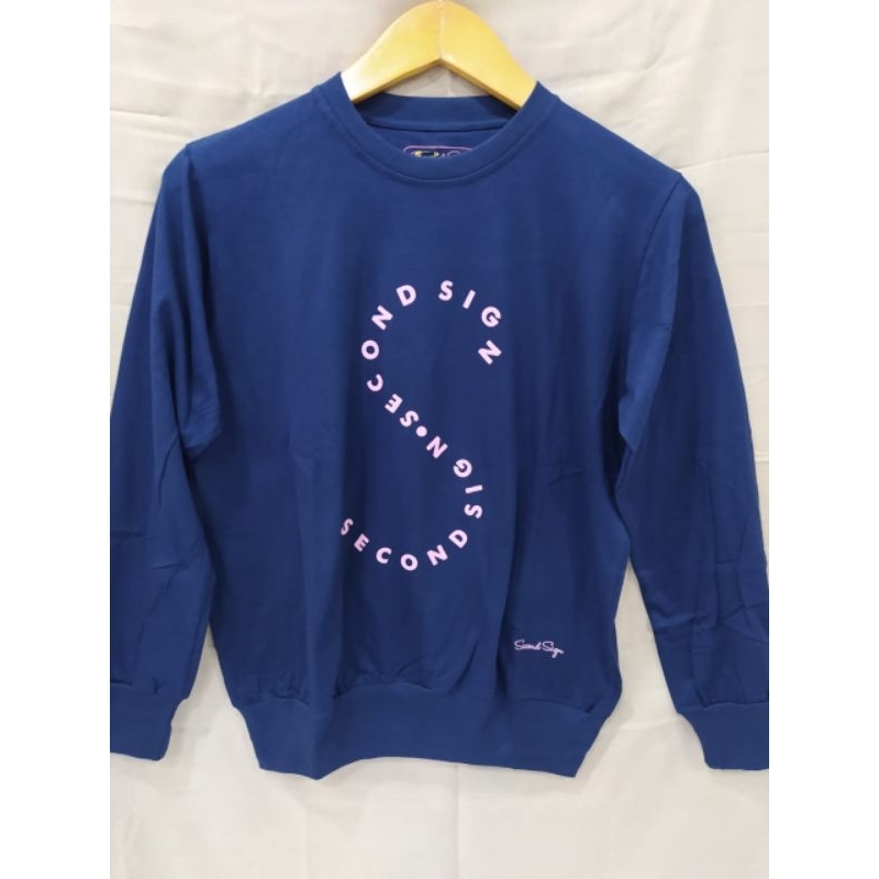 SECOND SIGN KANZA TOP NAVY ALLSIZE ATASAN WANITA