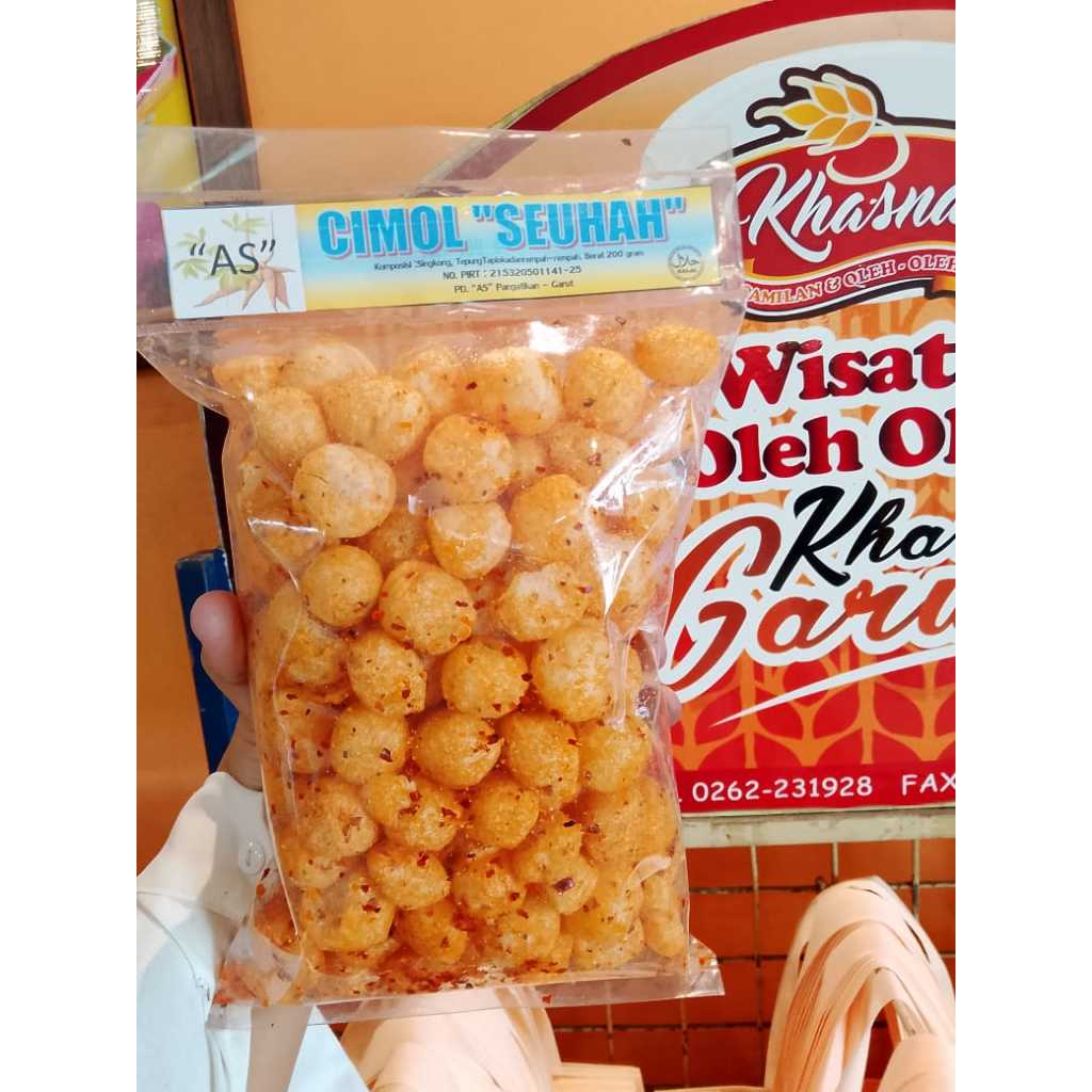 

Cimol Renyah Merk AS Rasa Pedas 200 Gr