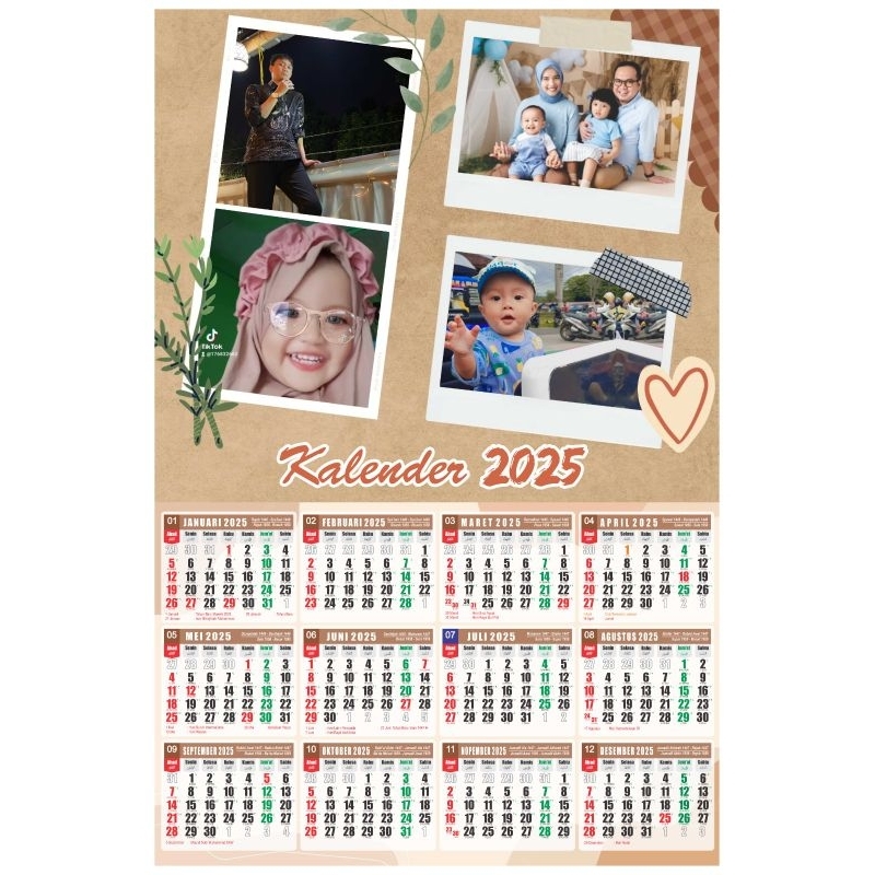 

KALENDER 2025 CUSTOM FOTO BEBAS DESAIN (beli banyak bisa nego)