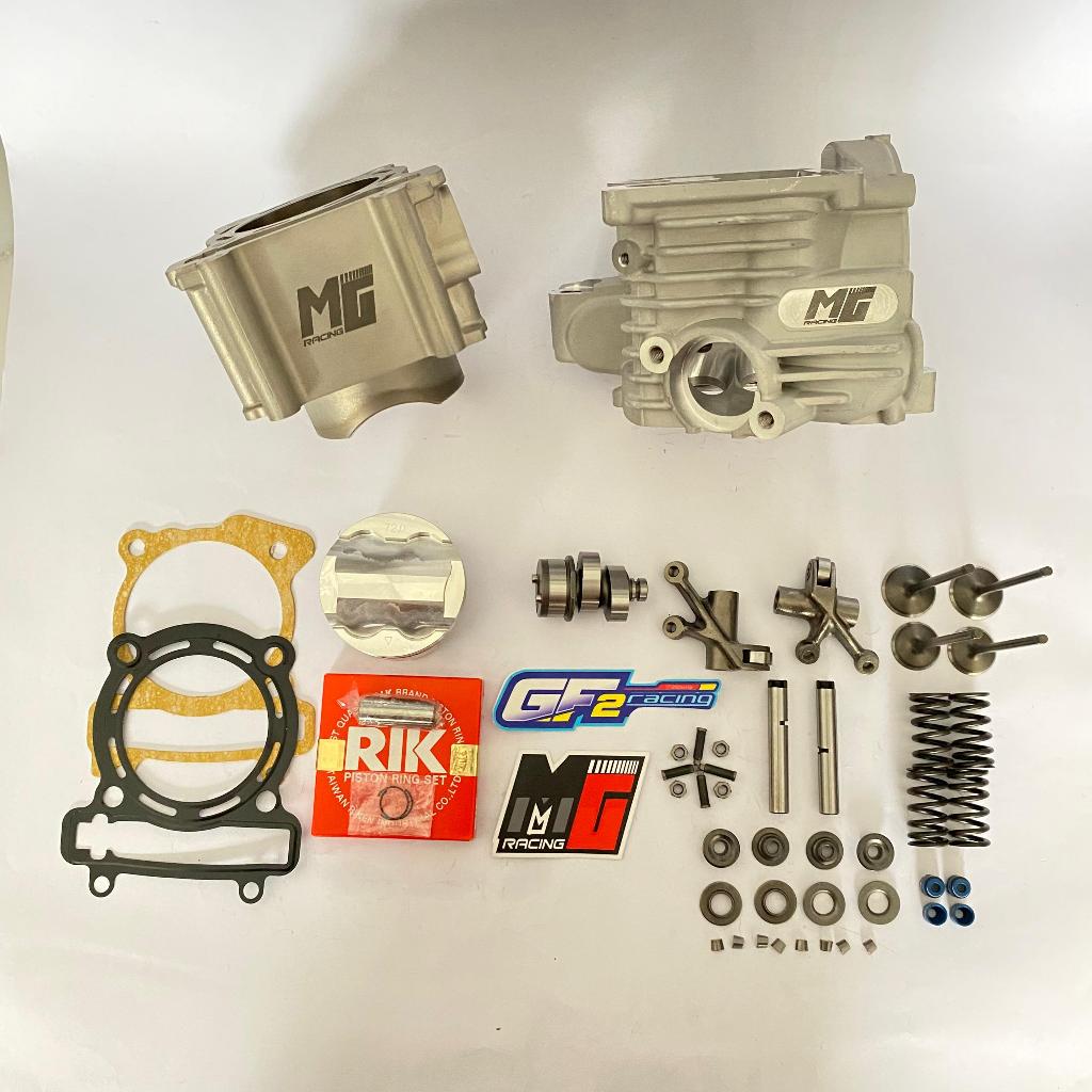 Paket boreup mx king head fin 25/28 + blok mx king 72 ceramic type fin piston fjn forged mg racing