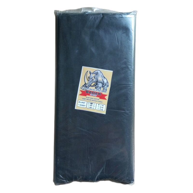 PLASTIK PAGAR TIKUS MULSA HITAM PERAK CAP WIJOYO KUSUMO TINGGI 0,35 CM PANJANG 30 CM NETTO 1 KG