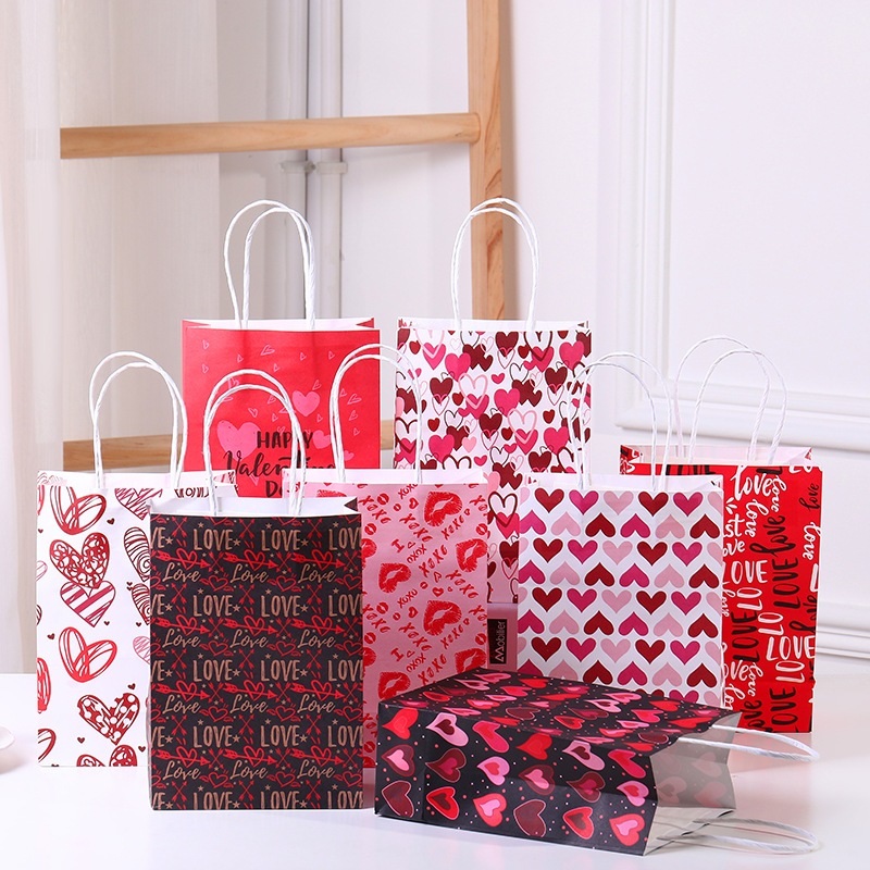 

Paperbag Motif Love Valentine's Day / Tas Kertas Kraft Paperbag Kraft tebal / Paper Bag Kantong Kertas Motif Valentine's Day | AK02U1(M)