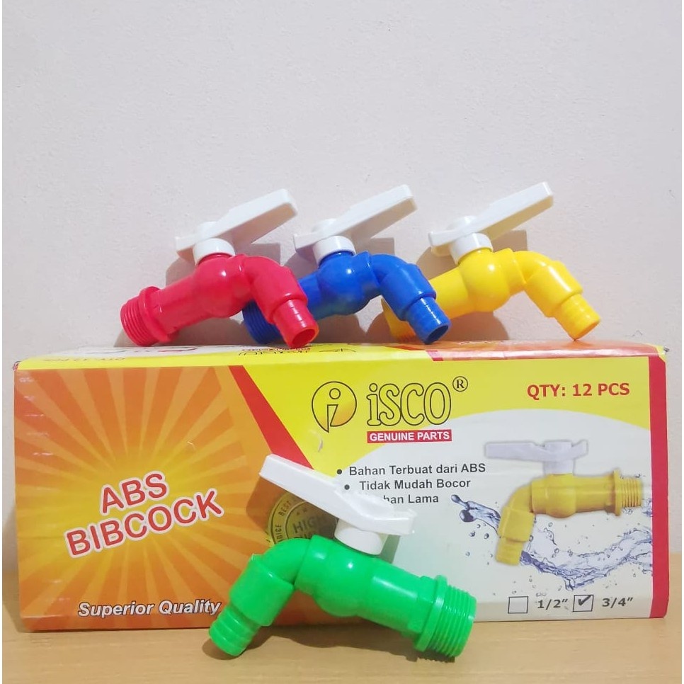 (PCS) Kran air PVC/Kran air model Engkol PVC ISCO/Kran air Isco Berkualitas