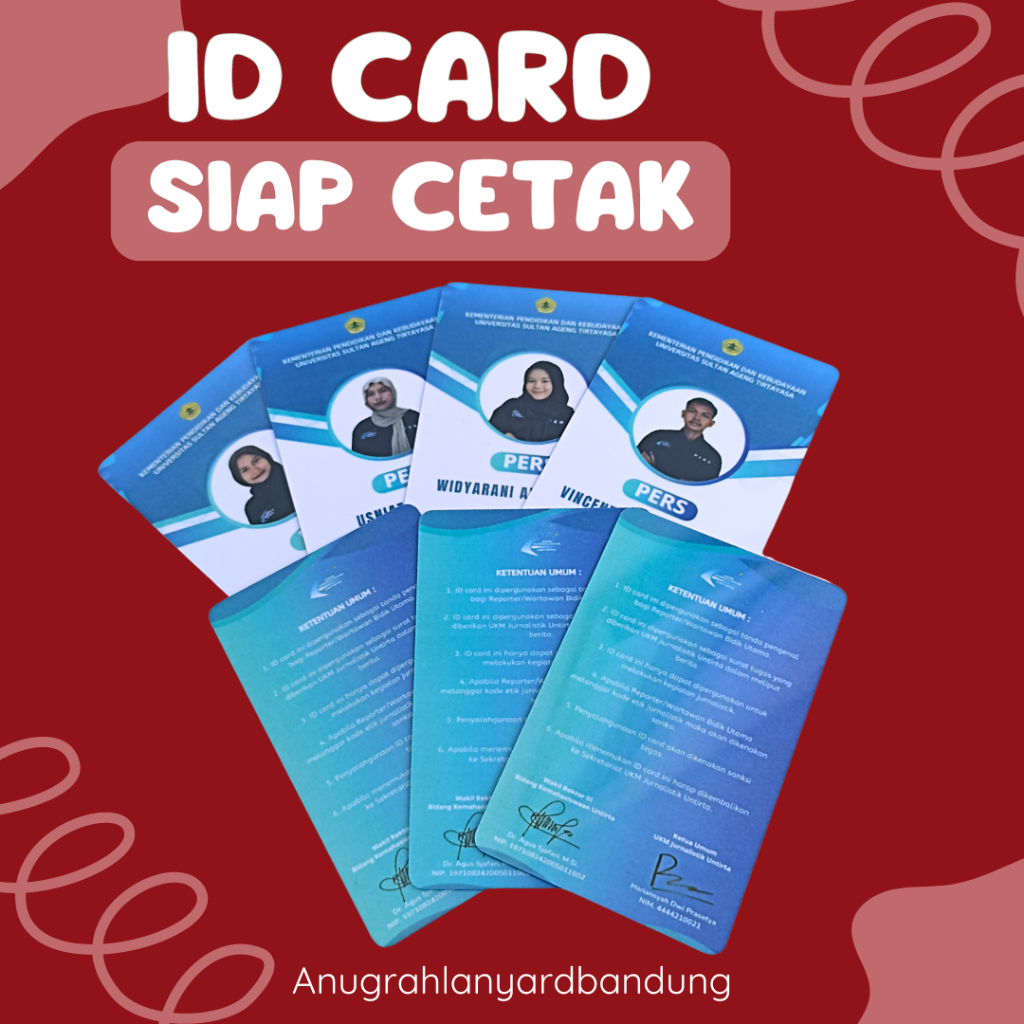 

CETAK KARTU ID CARD CUSTOME PCV 0,9 mm/ KARTU PESERTA,KARTU VISITOR/KARTU MEMBER/KARTU PARKIR/KARTU ANGGOTA