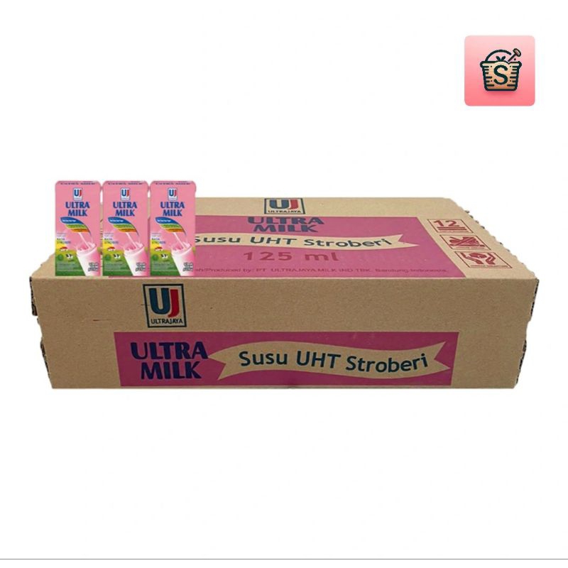 

Susu Ultra Milk UHT Rasa Strawberry 40 x 125 ml - Karton