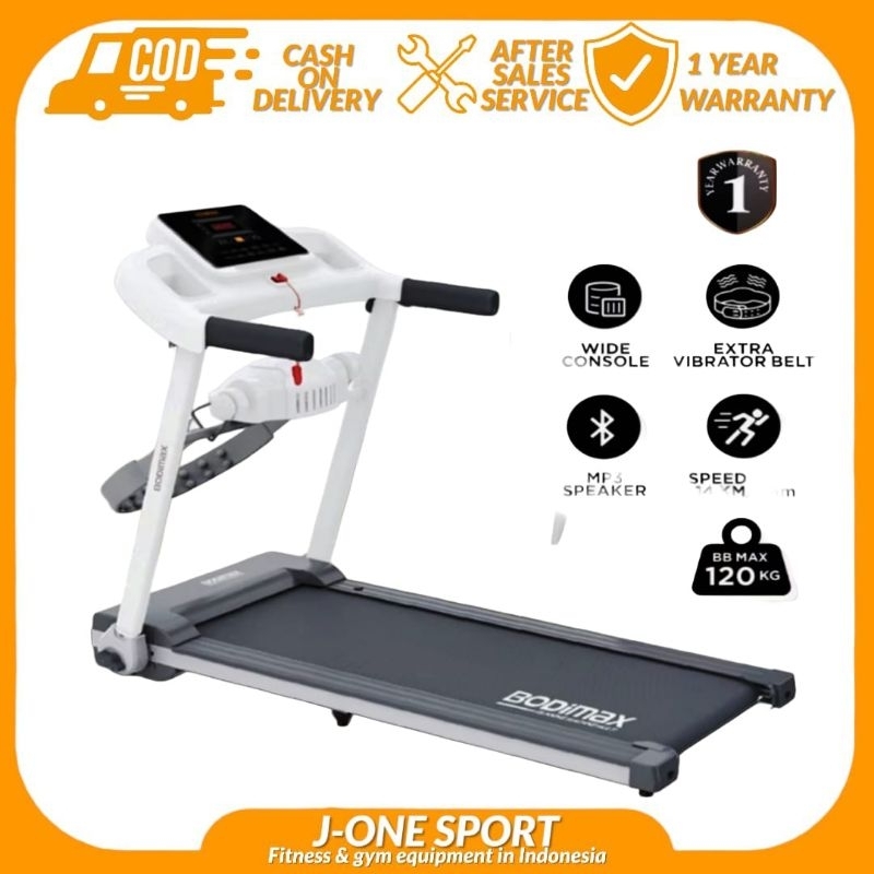 Bodimax treadmill Alat fitness Lari ditempat | treadmil Lipat | Alat olahraga mesin Lari
